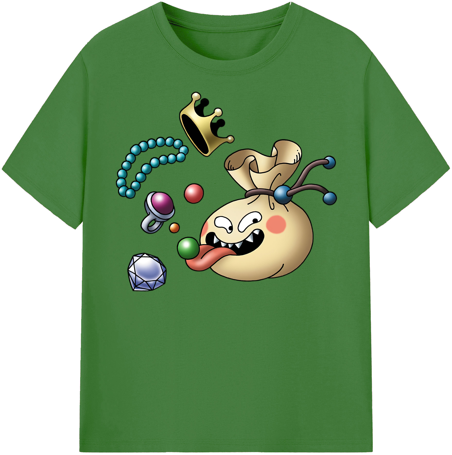 （画像用） ドラゴンクエスト Doragon Kuesuto Dragon Quest レディースカジュアルプリントTシャツ（綿100％）
